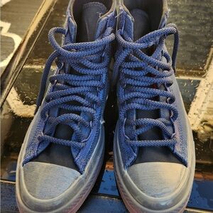 Women’s Converse Blue and Red High-Top Sneakers